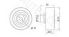 AUTEX 654321 Deflection/Guide Pulley, v-ribbed belt